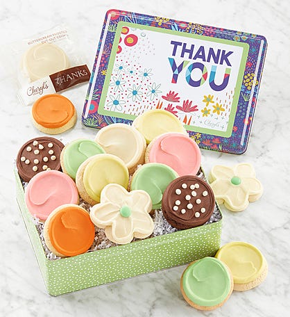 Thank You Cookie Gift Tin - Assorted Cookies